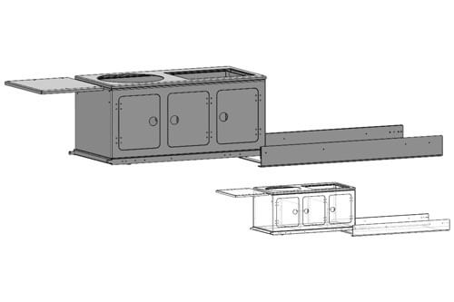 Rock Run Industries Entire Kitchen Slides Out Creating An Easy Access For Everything