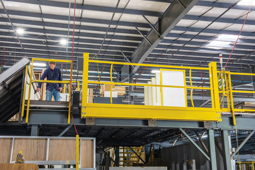 Rock Run Industries Industrial Packages Mezzanine Automated Collapsing Gates 1