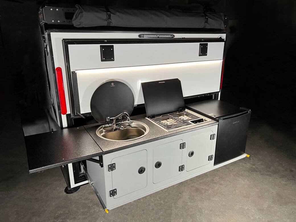 Rock Run Industries RV Components Rear Slideout Kitchen