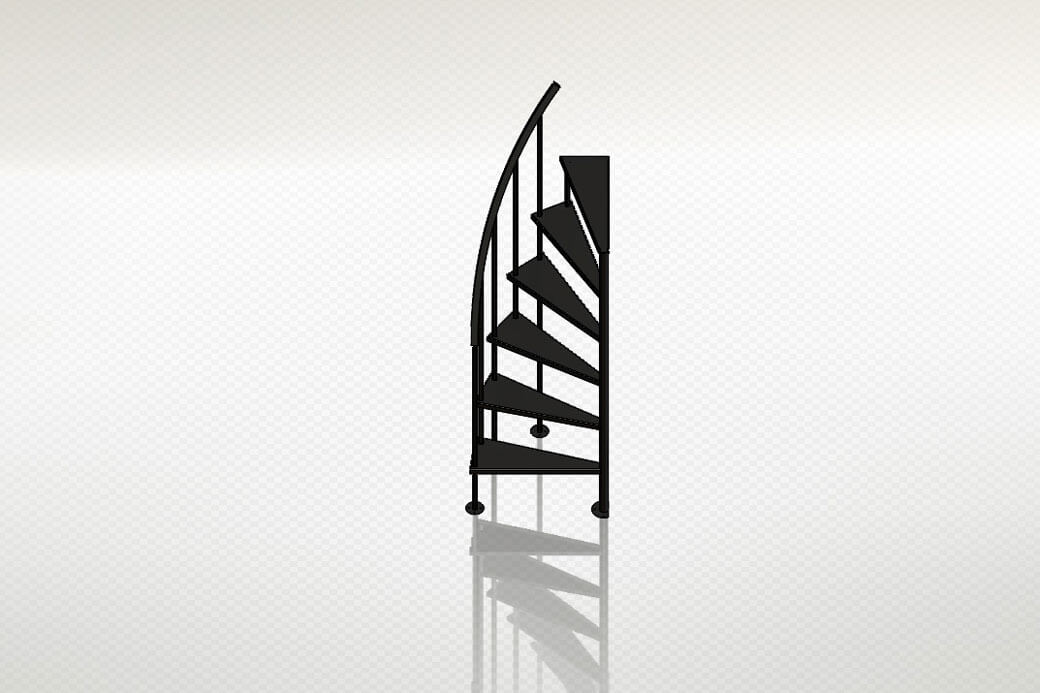 Rock Run Industries RV Parts Spiral Staircase Interior and Cosmetic Components